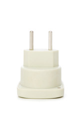 Electric adaptor isolated on the white background