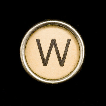 Typewriter letter E