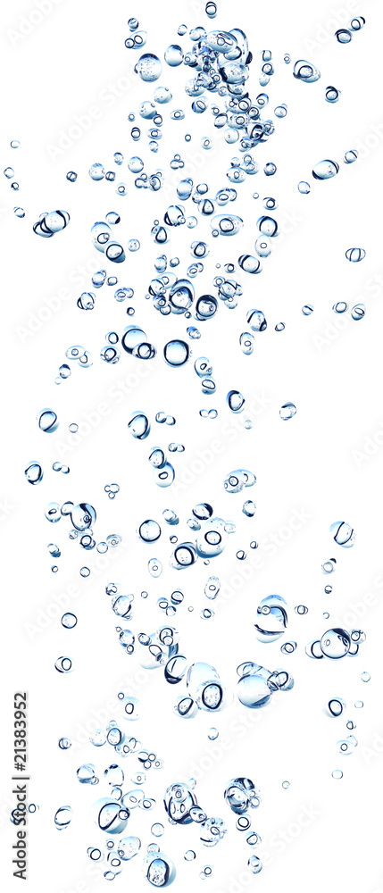 Ascending water bubbles - obrazy, fototapety, plakaty 