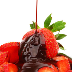 Poster - strawberry in chocolate