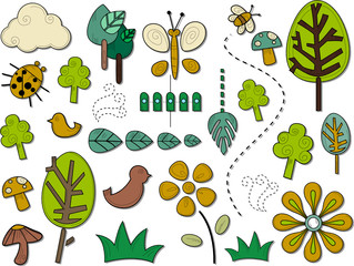 Sticker - Nature Icons