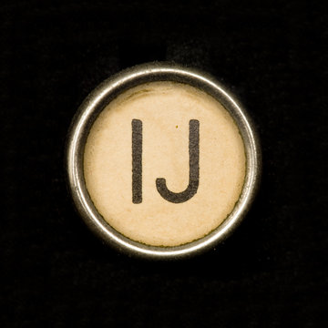 Typewriter letter IJ