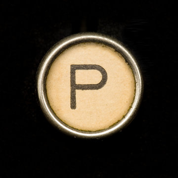 Typewriter letter Y