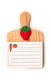 Blank isolated kitchen notepad with clipping path