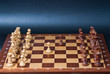 Szachownica z szachami obrona sycylijska