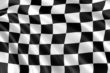 drapeau damier noir et blanc formule 1