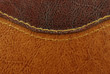 brown leather with seam texture