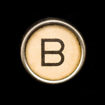 Typewriter letter B