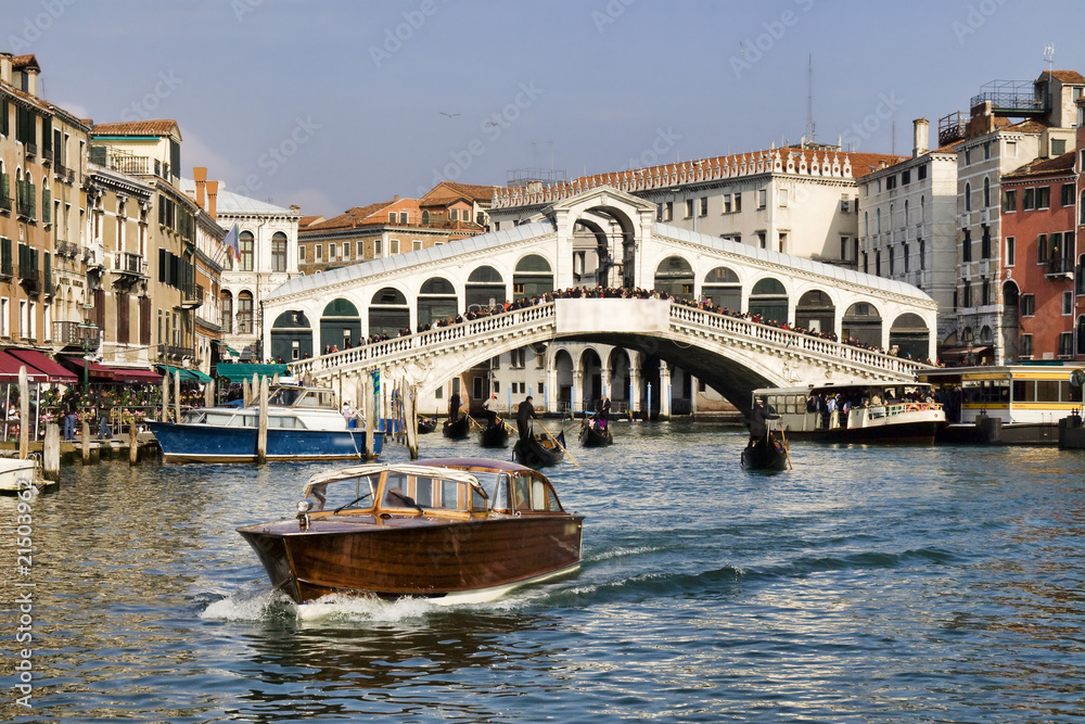 Rialto bridge, Venice - obrazy, fototapety, plakaty 