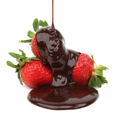 Poster - strawberry in chocolate