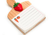 Blank isolated kitchen notepad with clipping path