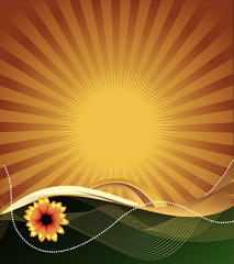 Wall Mural - fondo abstracto en vector