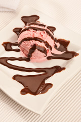 Poster - strawberry ice-cream