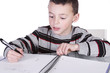 © Mehmet Dilsiz - Little Cute Boy Practicing His Writing Skills