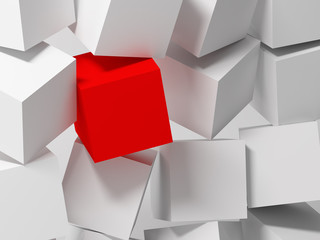Poster - Cubes. Abstract background