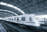 Fototapeta Boho - train motion blur