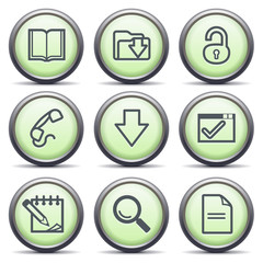 Poster - Icons with green buttons 6