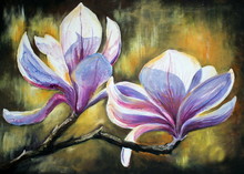 Magnolia Flowers.My Own Artwork.