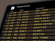 Airport Departures Timetable
