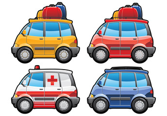 Wall Mural - minivan, ambulance car