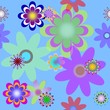 vector seamless with flowers