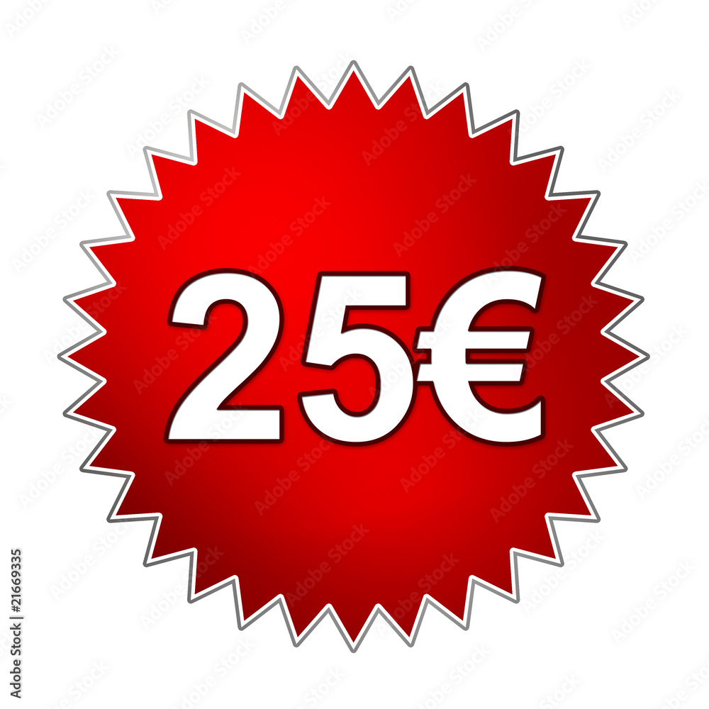 button 25 euro 素材庫相片| Adobe Stock