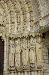 Wall Mural - France, cathédrale de Chartres, statues