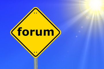Wall Mural - internet forum concept
