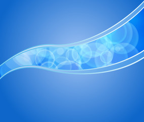 Wall Mural - Abstract blue sparkling background