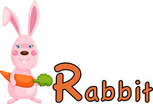 Animal Alphabet R For Rabbit
