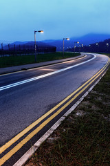 Poster - road at night