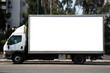 White Truck with Blank panel