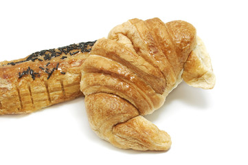 Poster - croissant and pain au chocolat