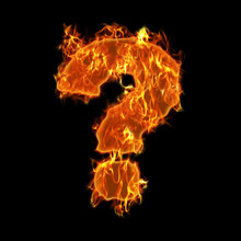 Burning Question Mark