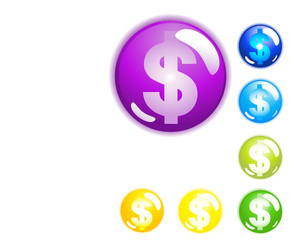 Shiny Money buttons