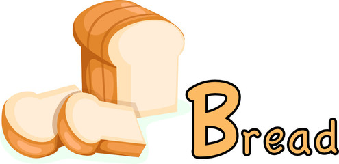 Sticker - alphabet B for bread