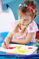 Canvas Print - Child painting