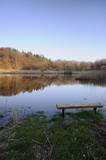 Fototapeta Pomosty - Dusk on the lake
