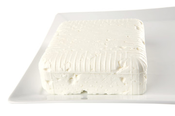 soft cheese on plate
