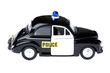 toy police car on white