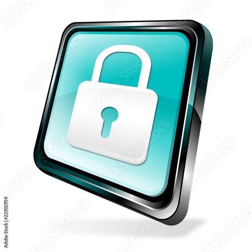 Blue 3d Secure Icon Buy This Stock Illustration And Explore