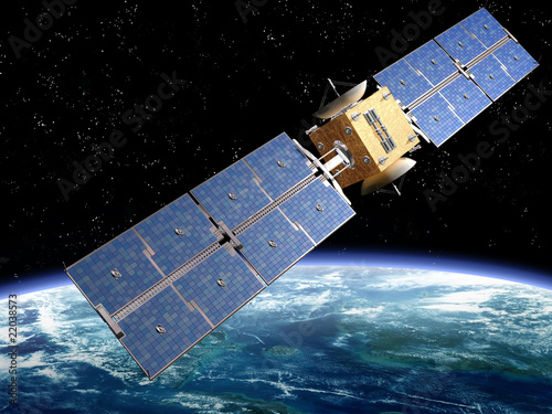 Fotomural Communication Satellite