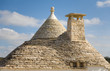 Conical shaped roof on a traditional house in Puglia