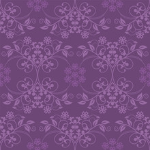 Beautiful Seamless Purple Wallpaper
