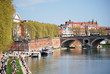 Les quais de Toulouse pendant les vacances