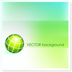 Wall Mural - Globe on Vector Background