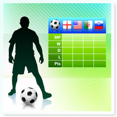 Wall Mural - Soccer/Football Group C on Vector Background