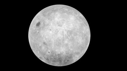 spinning full moon - looped and masked animation