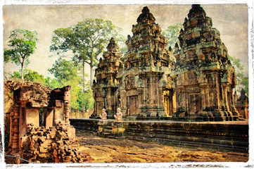 Wall Mural - ancient cambodian temple