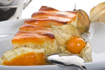 Wall Mural - Peach cake